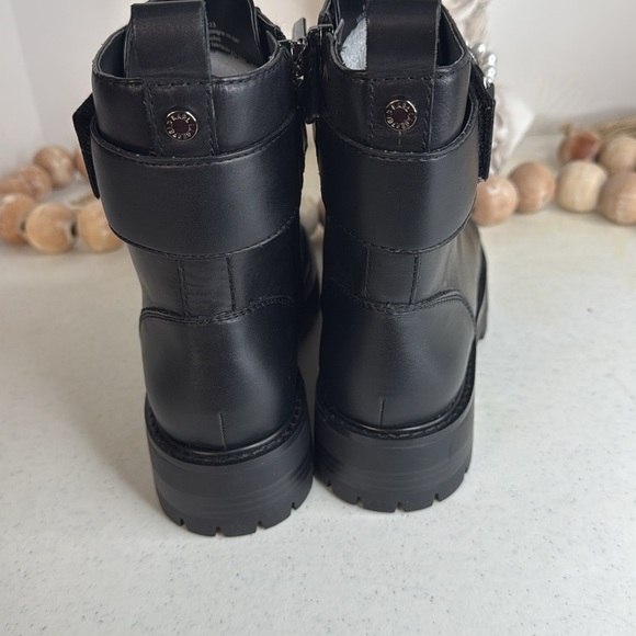 KARL LAGERFELD womens Maxi Chain Combat Boot Sz 8.5 - Picture 8 of 13